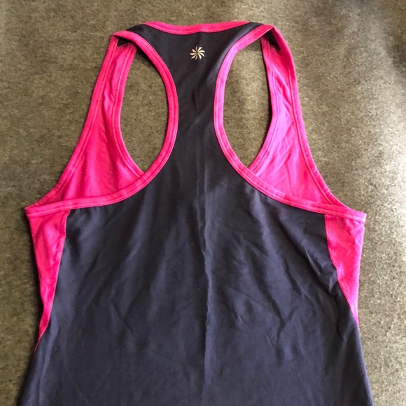 Athleta XXS tank top pink/blue - Picture 4 of 6